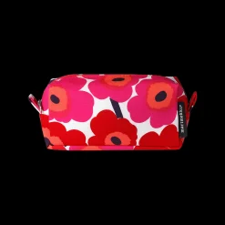 Marimekko Unikko Tiise Cosmetic Bag, white/red