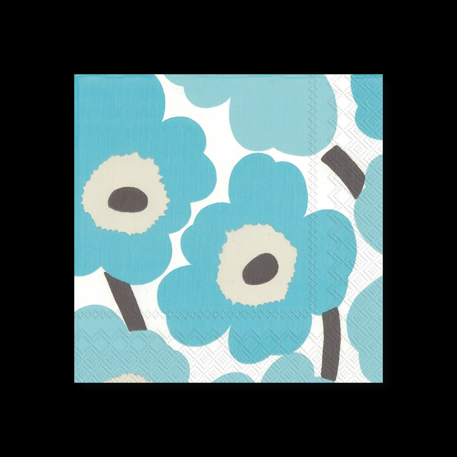 Marimekko Unikko Turquoise Cocktail Napkins (20 Pack)