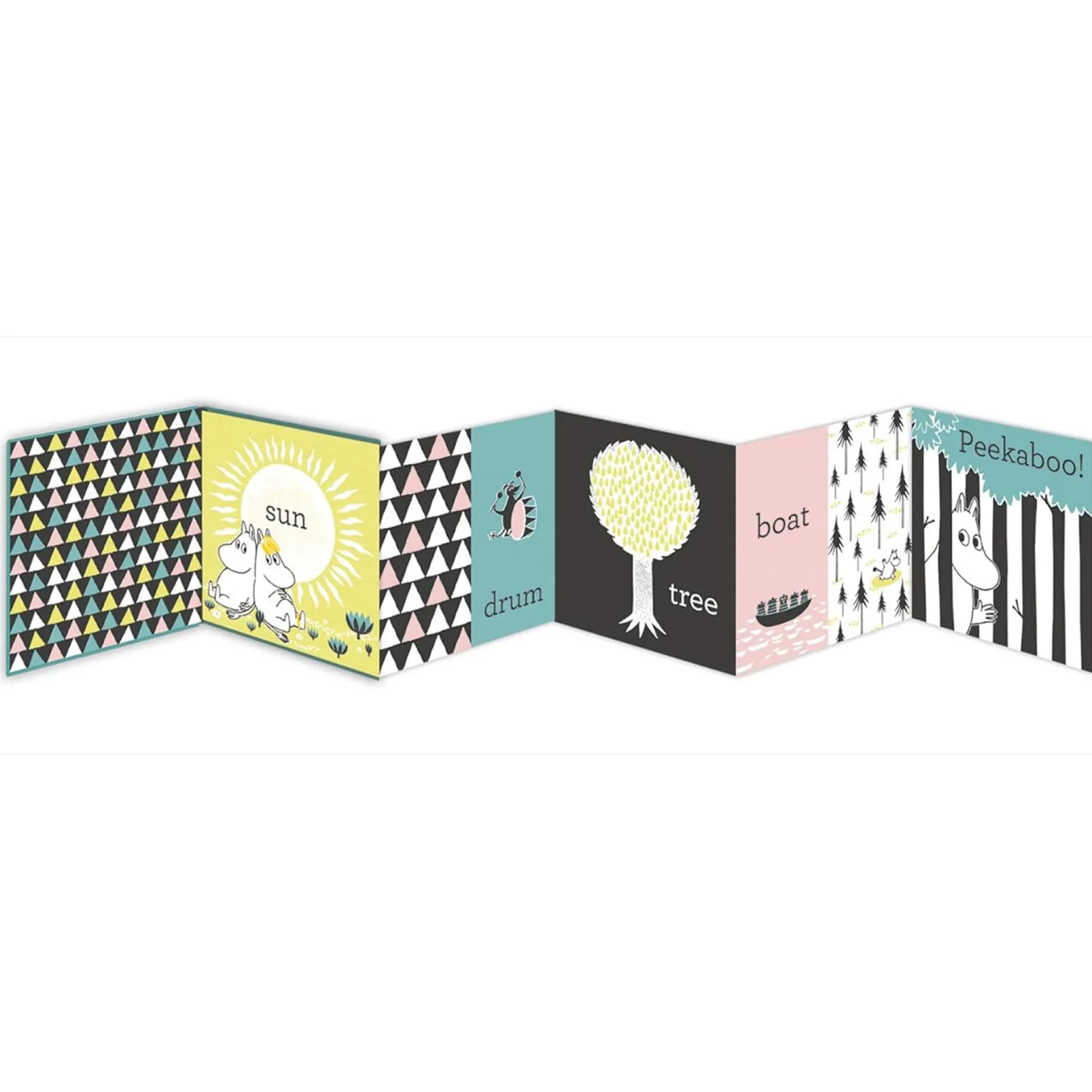 Moomin Fold-Out Board Book - Words Tummy Time (Ages 0-3)