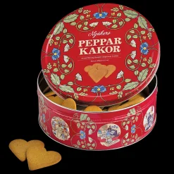 Nyakers Swedish Gingersnap Cookie Tin Red (400g)