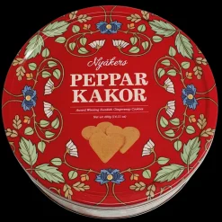 Nyakers Swedish Gingersnap Cookie Tin Red (400g)