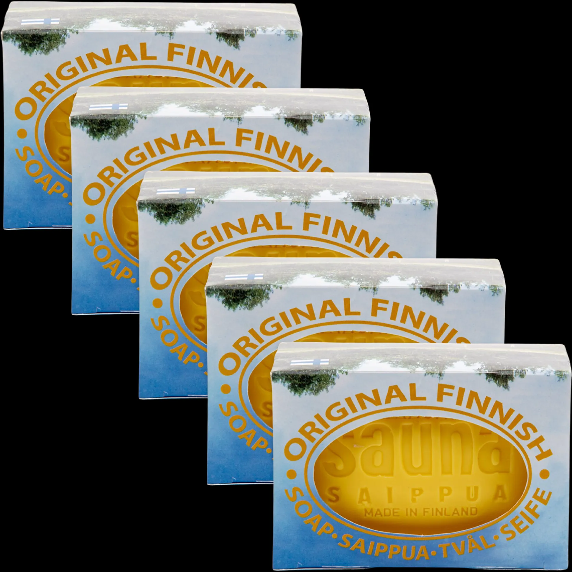 Original Finnish Sauna Soap Birch, 5 Pack