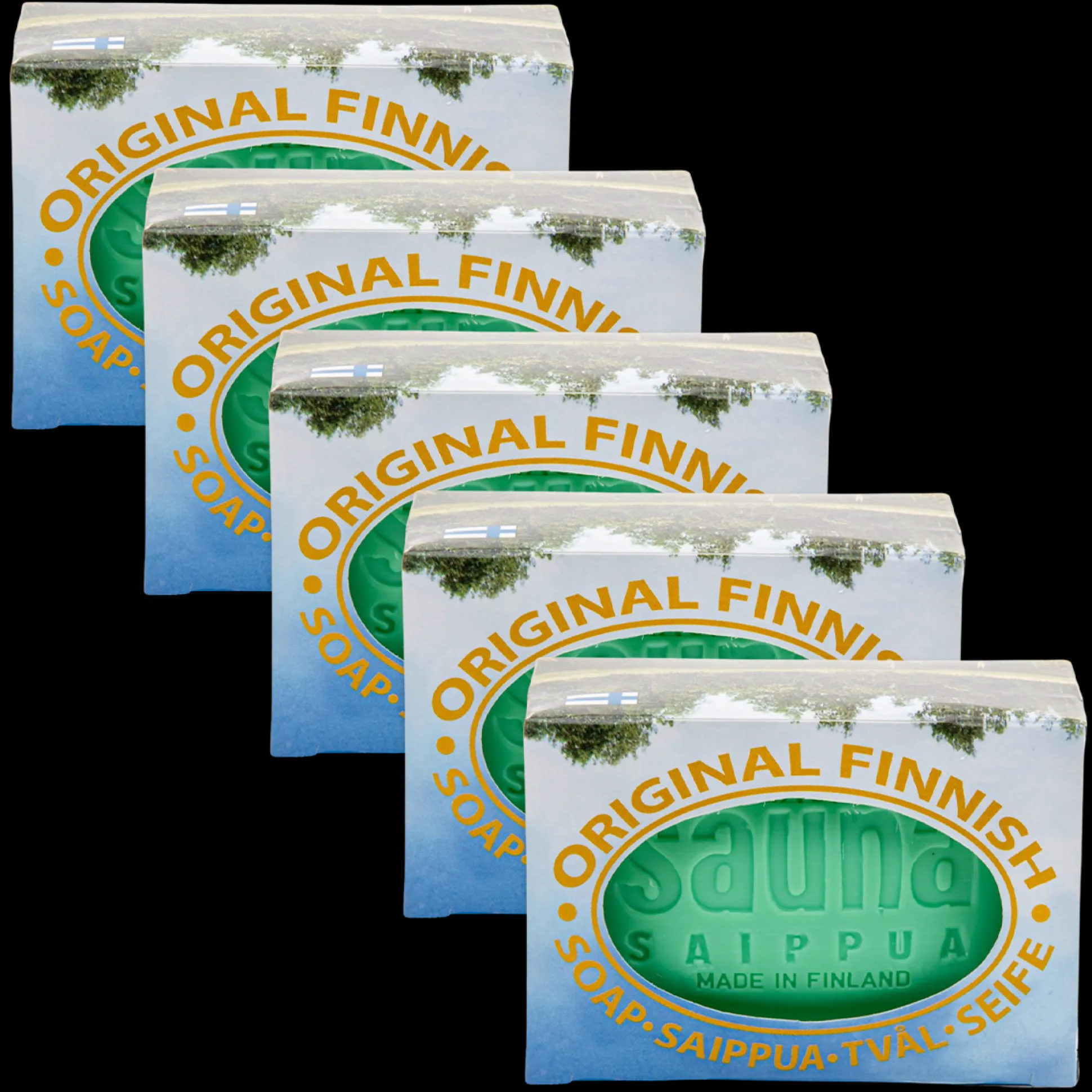 Original Finnish Sauna Soap Pine, 5 Pack