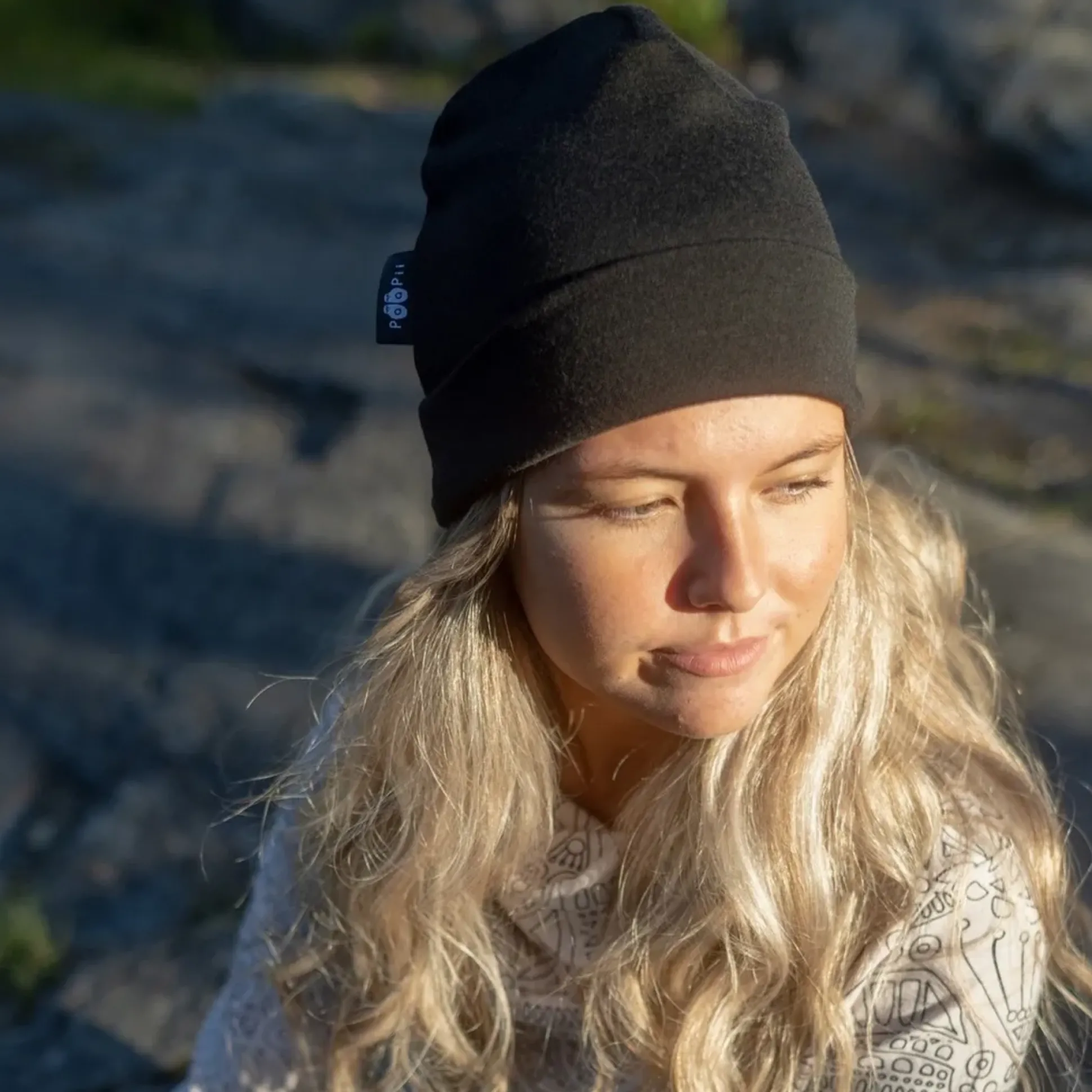 Paapii Woman's Merino Wool Beanie, grey