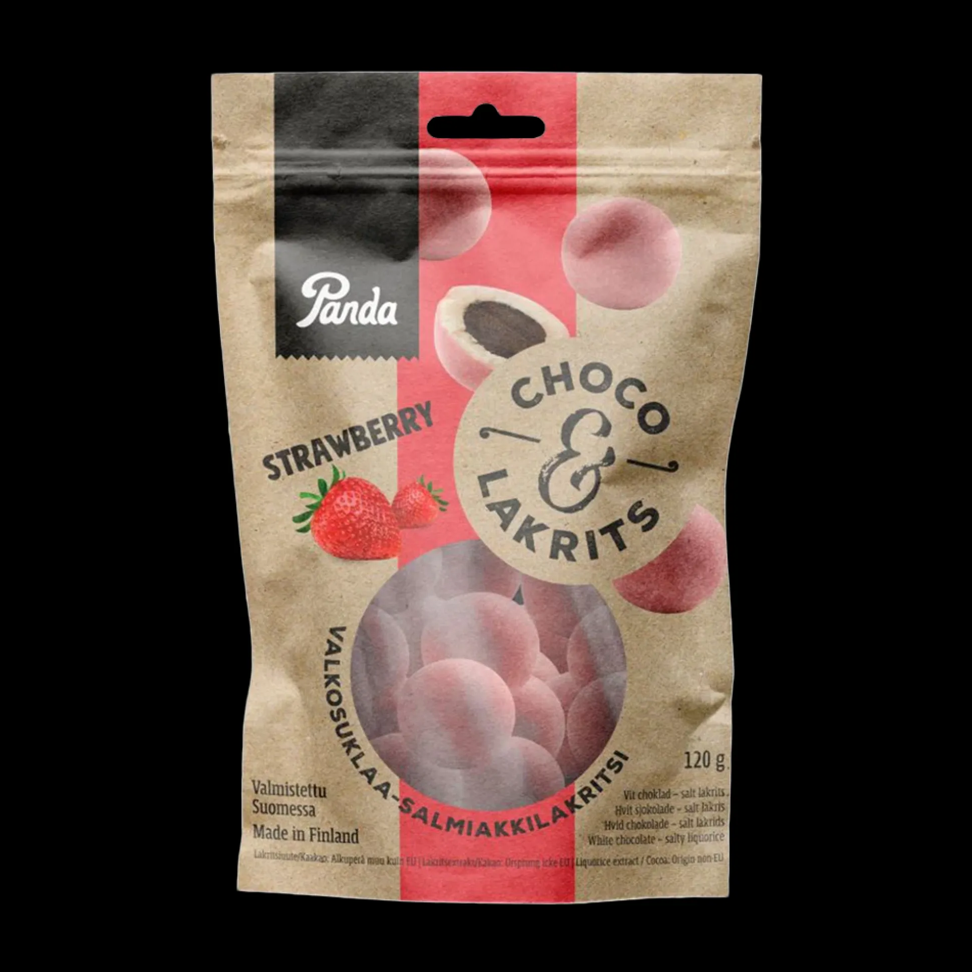 Panda Choco & Lakrits Strawberry (120g)
