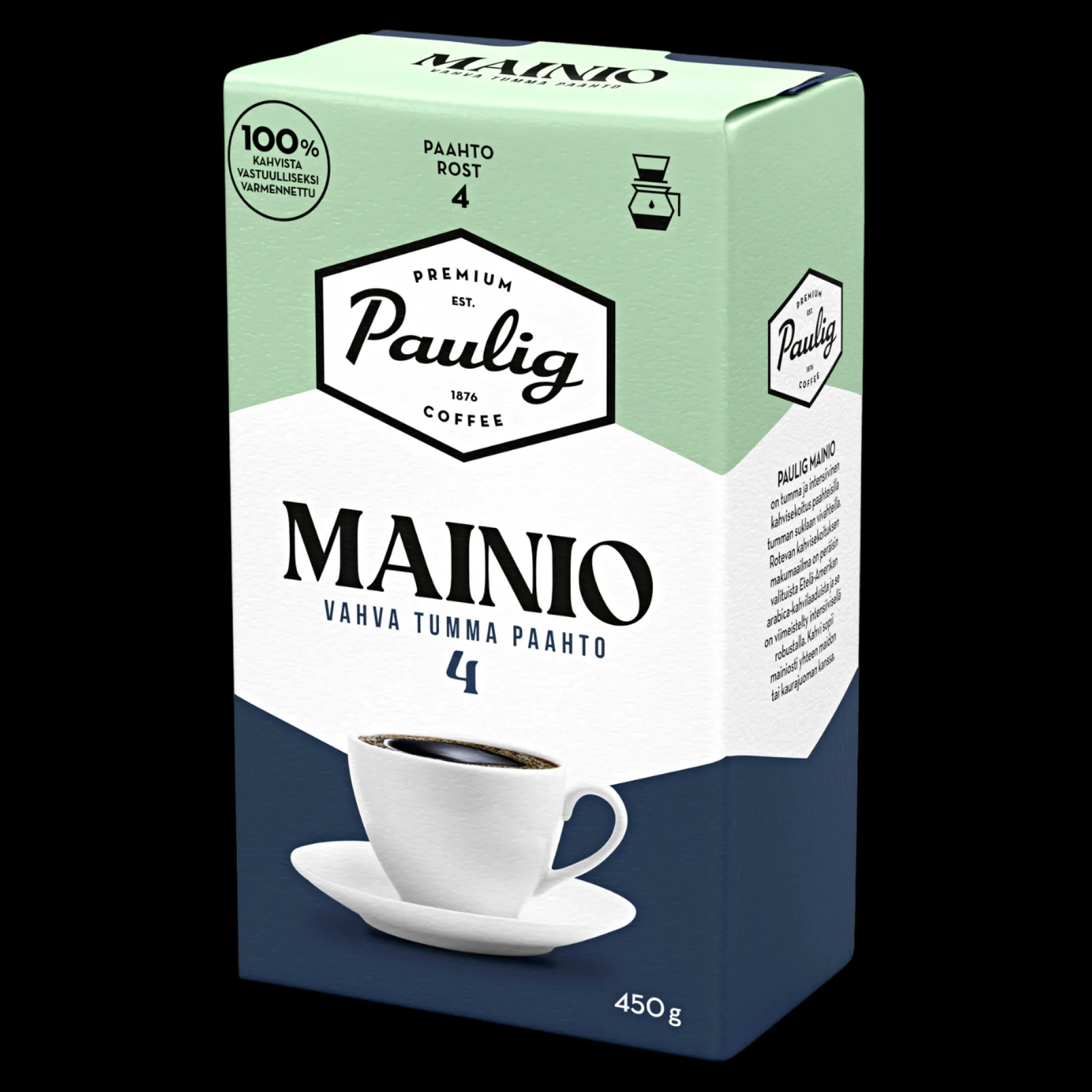 Paulig Mainio Coffee Strong Dark Roast (450g) - Roast Level 4/5
