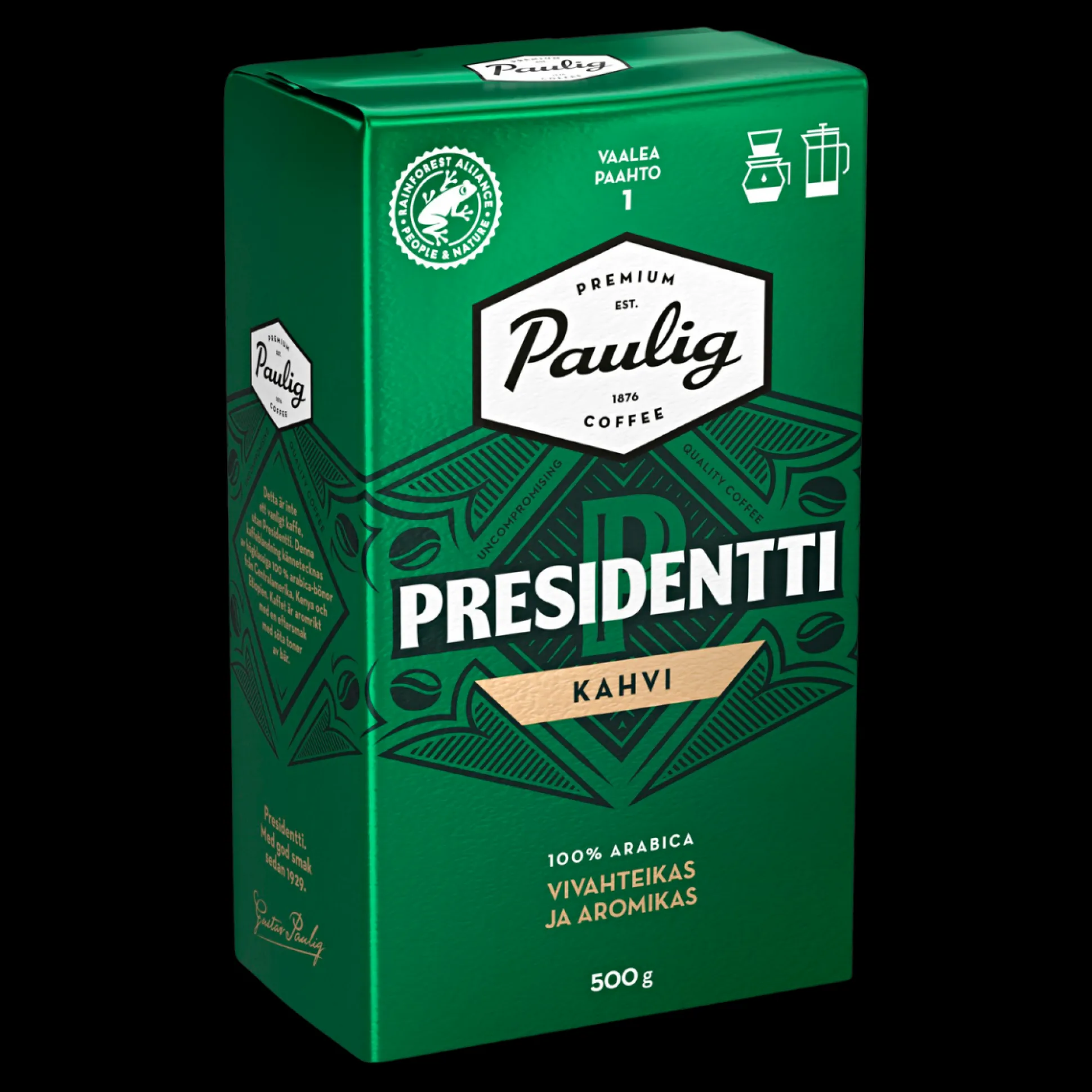 Paulig Presidentti Coffee Light Roast (500g) - Roast Level 1/5