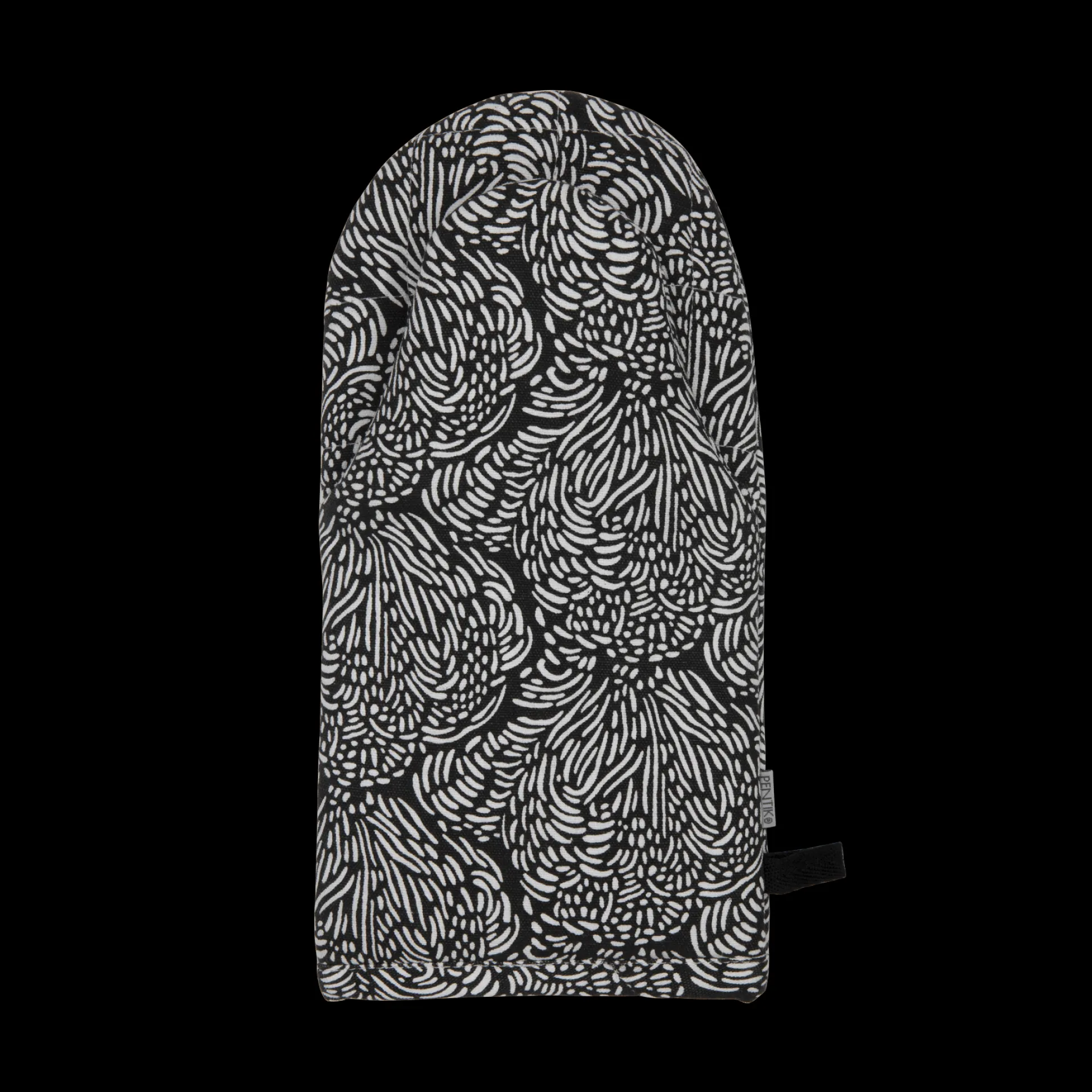Pentik Jäkälä Black / White Oven Mitten