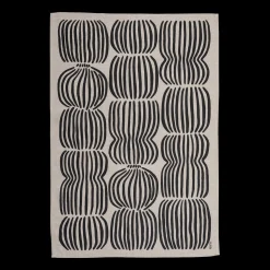Pentik Vilja Black / Linen Kitchen Towel