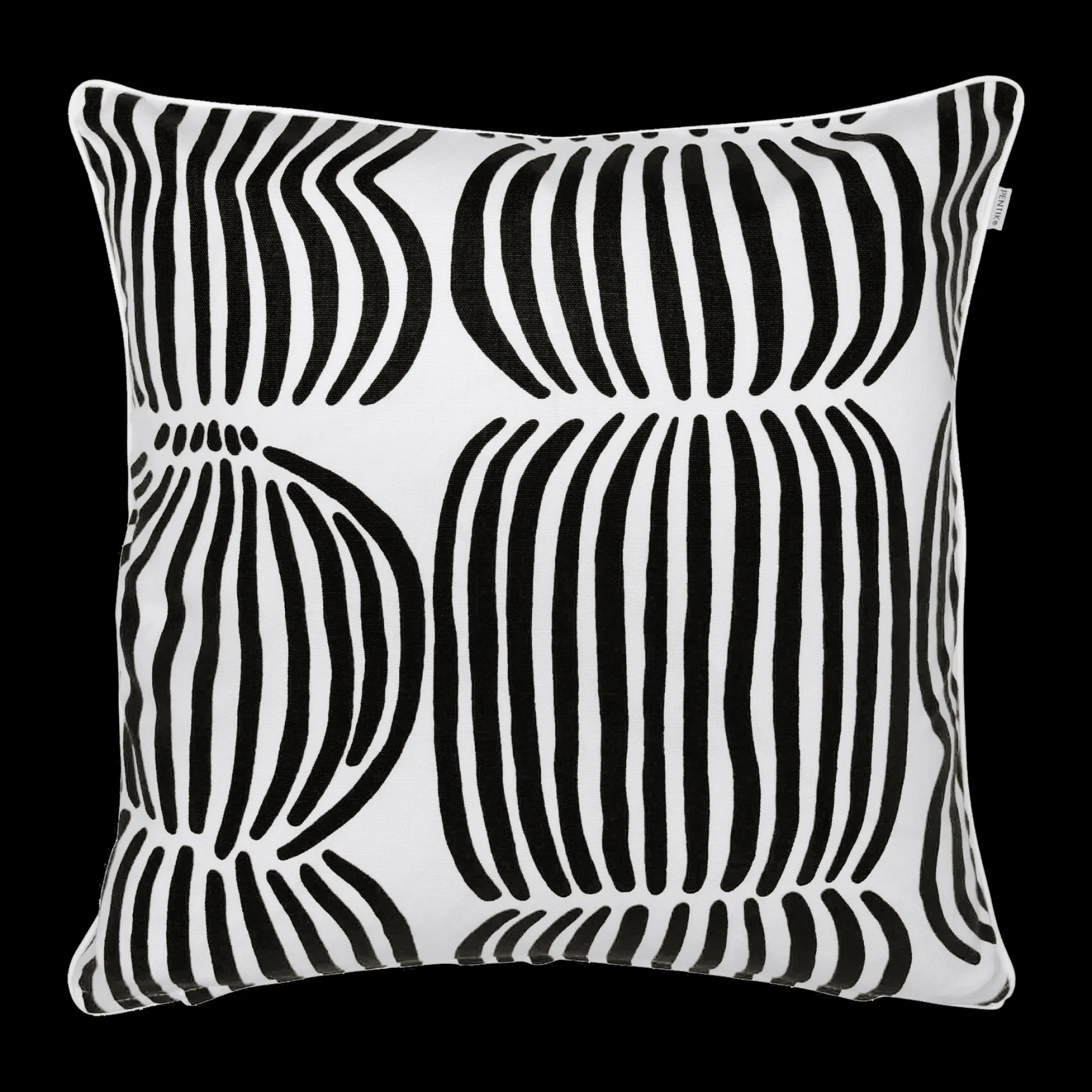 Pentik Vilja Black / White Cushion Cover