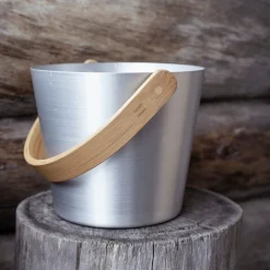 Rento Aluminum Bamboo Sauna Bucket