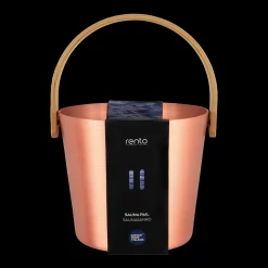 Rento Bronze Aluminum Bamboo Sauna Bucket