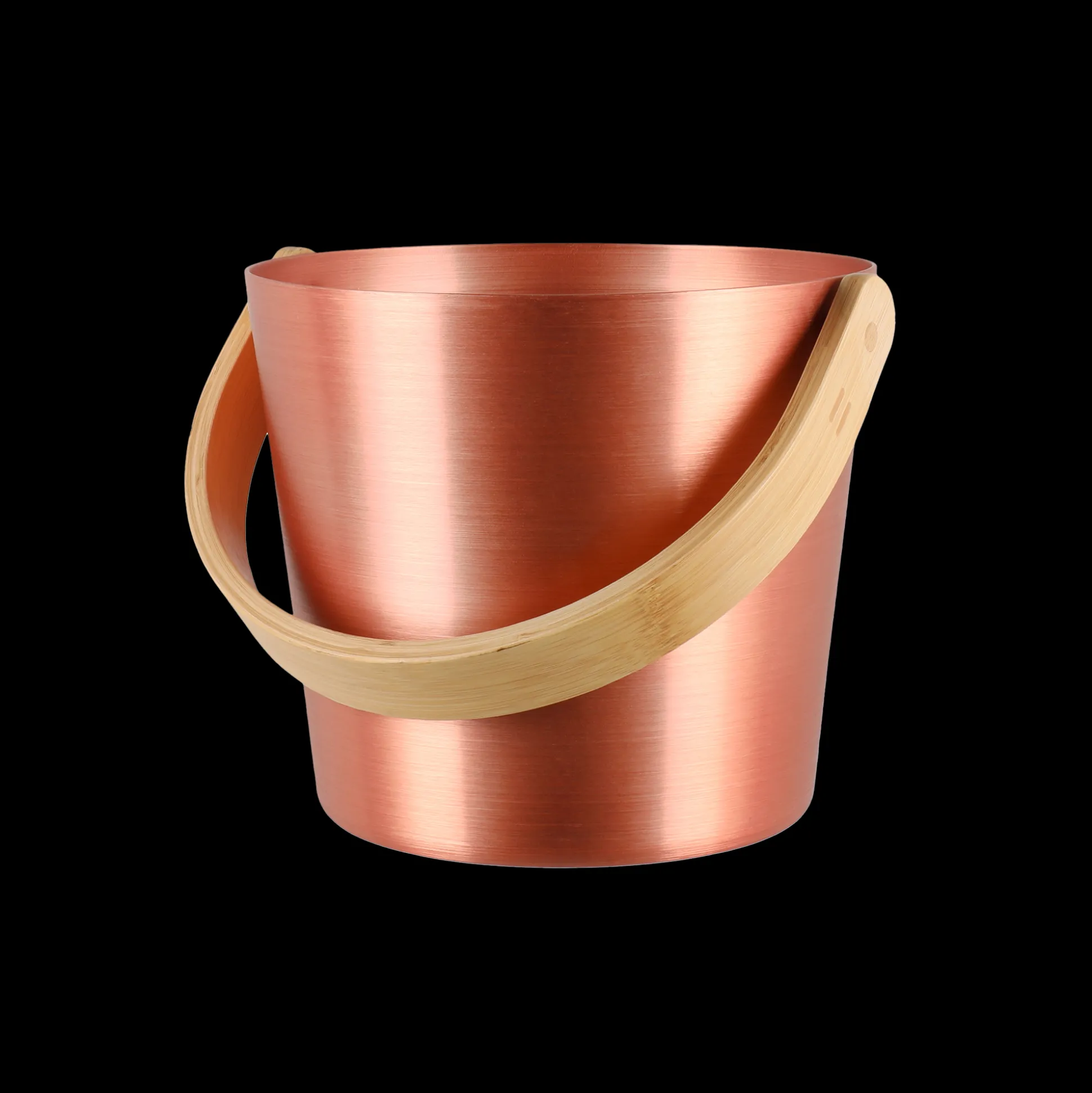 Rento Bronze Aluminum Bamboo Sauna Bucket
