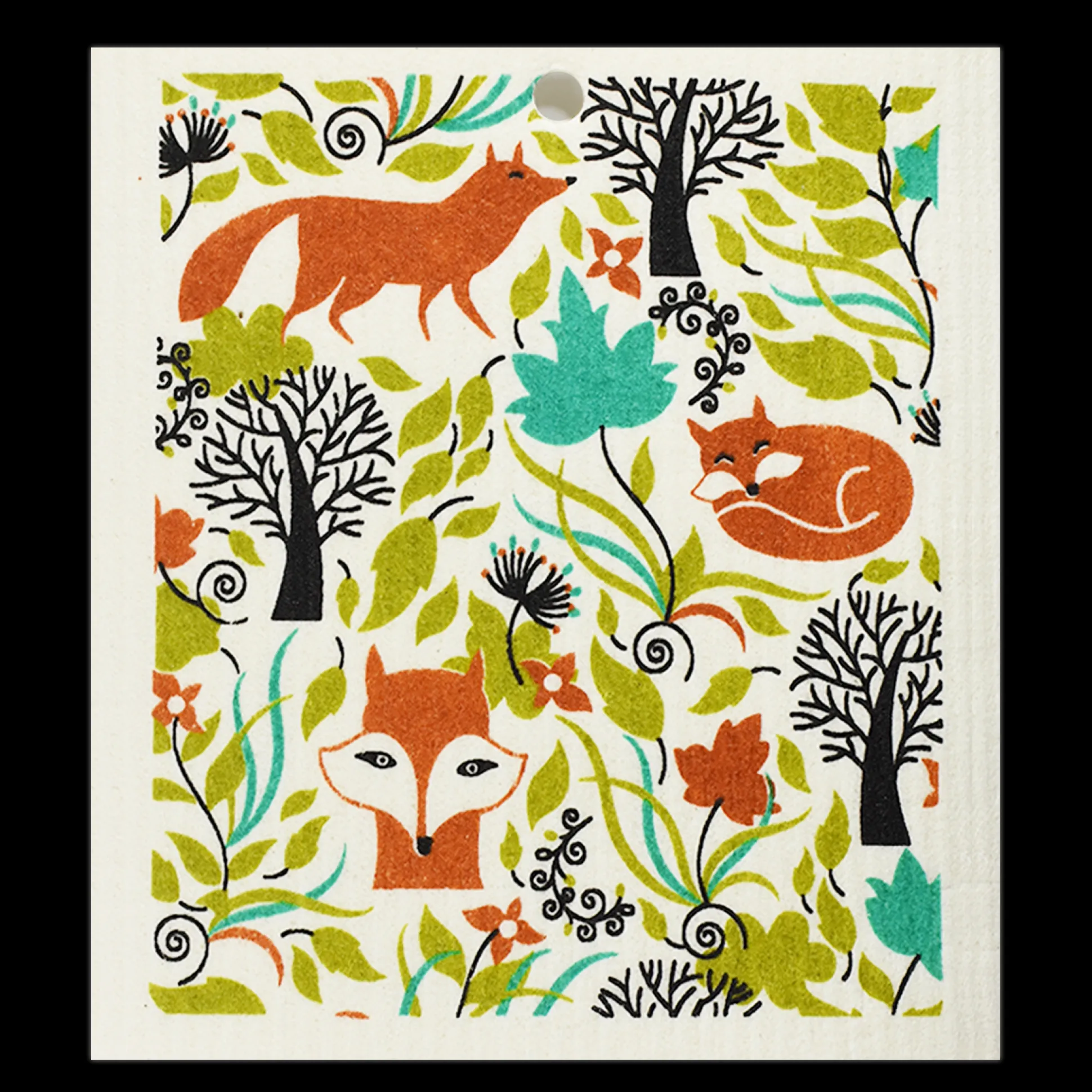 Swedish Dishcloth - Autumn Fox