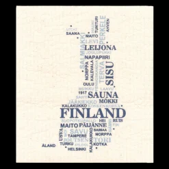 Swedish Dishcloth - Finland Word Map