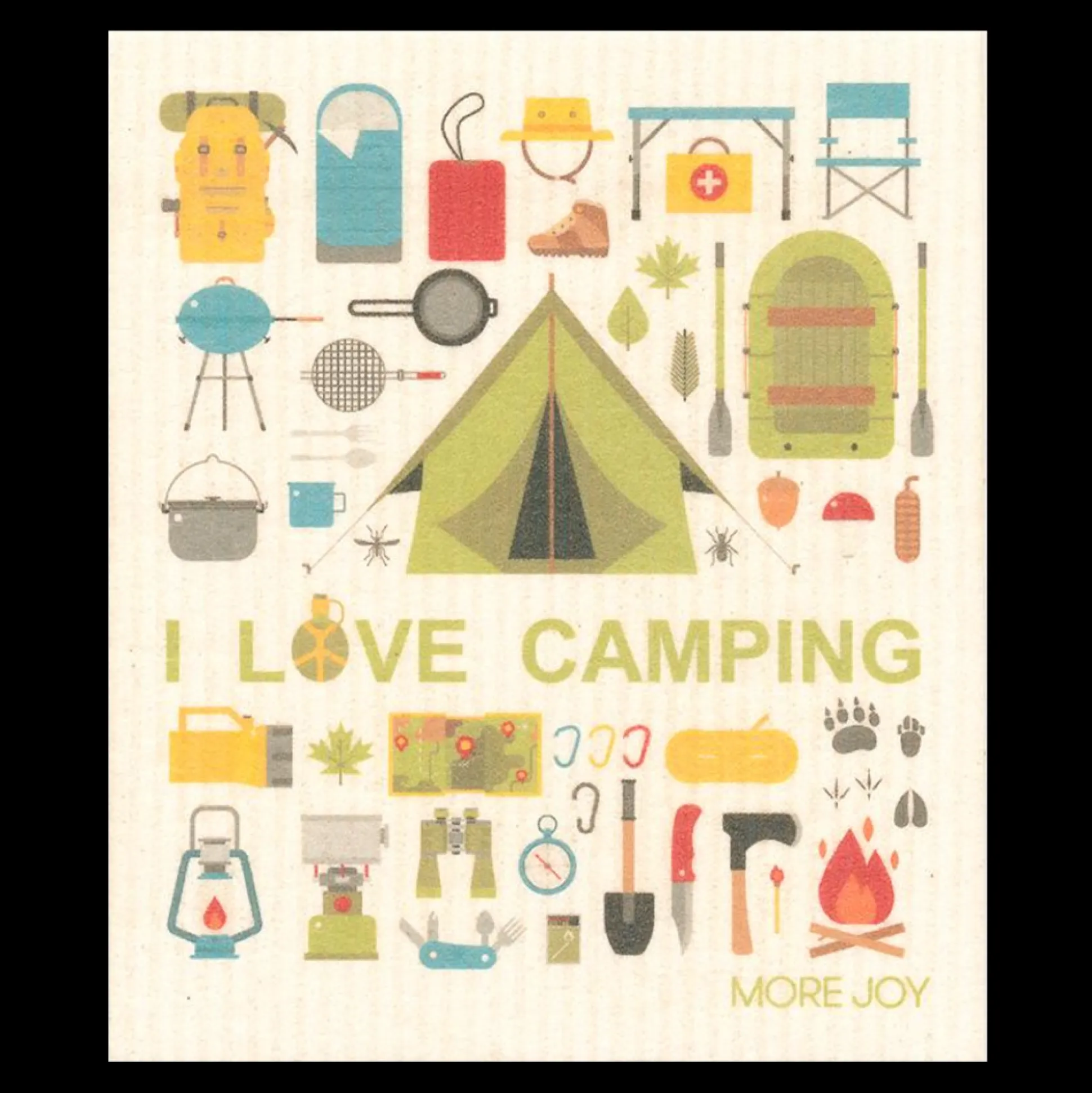 Swedish Dishcloth - I Love Camping