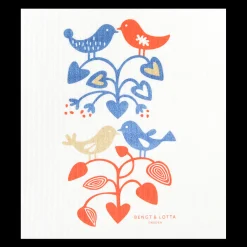 Swedish Dishcloth - Love Birds