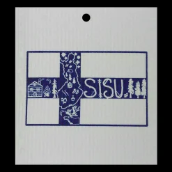 Swedish Dishcloth - SISU Flag
