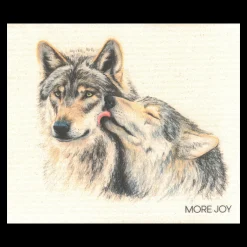 Swedish Dishcloth - Wolf Duo