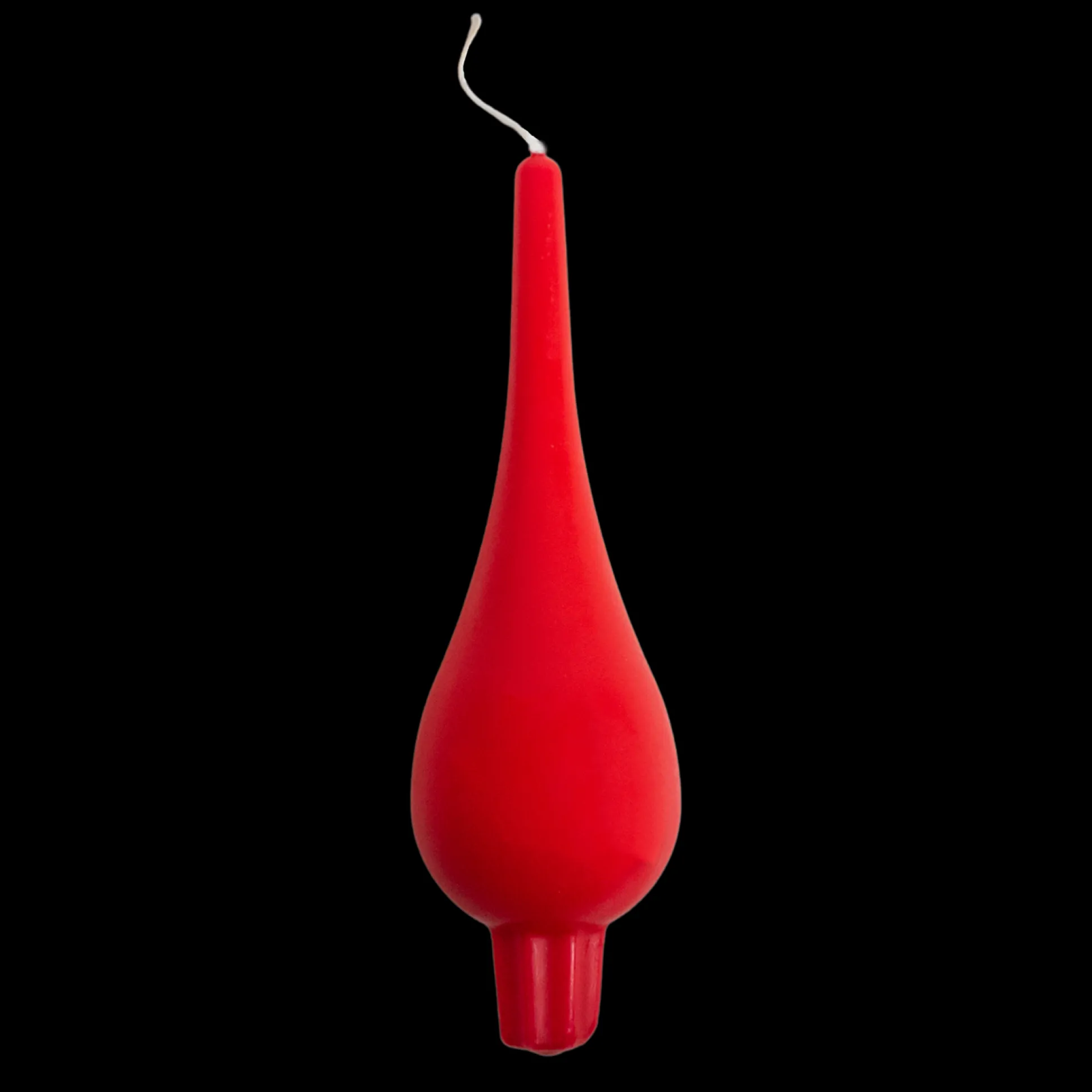 Swedish Large Drop Candle Red