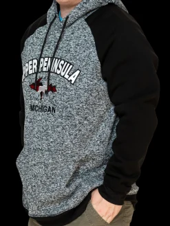 UP Plaid Moose Hooded Sweatshirt