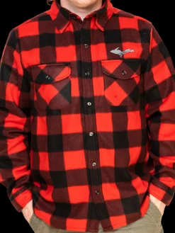UP Red Button-Up Fleece