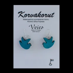 Veico Turquoise Birch Birds Earrings