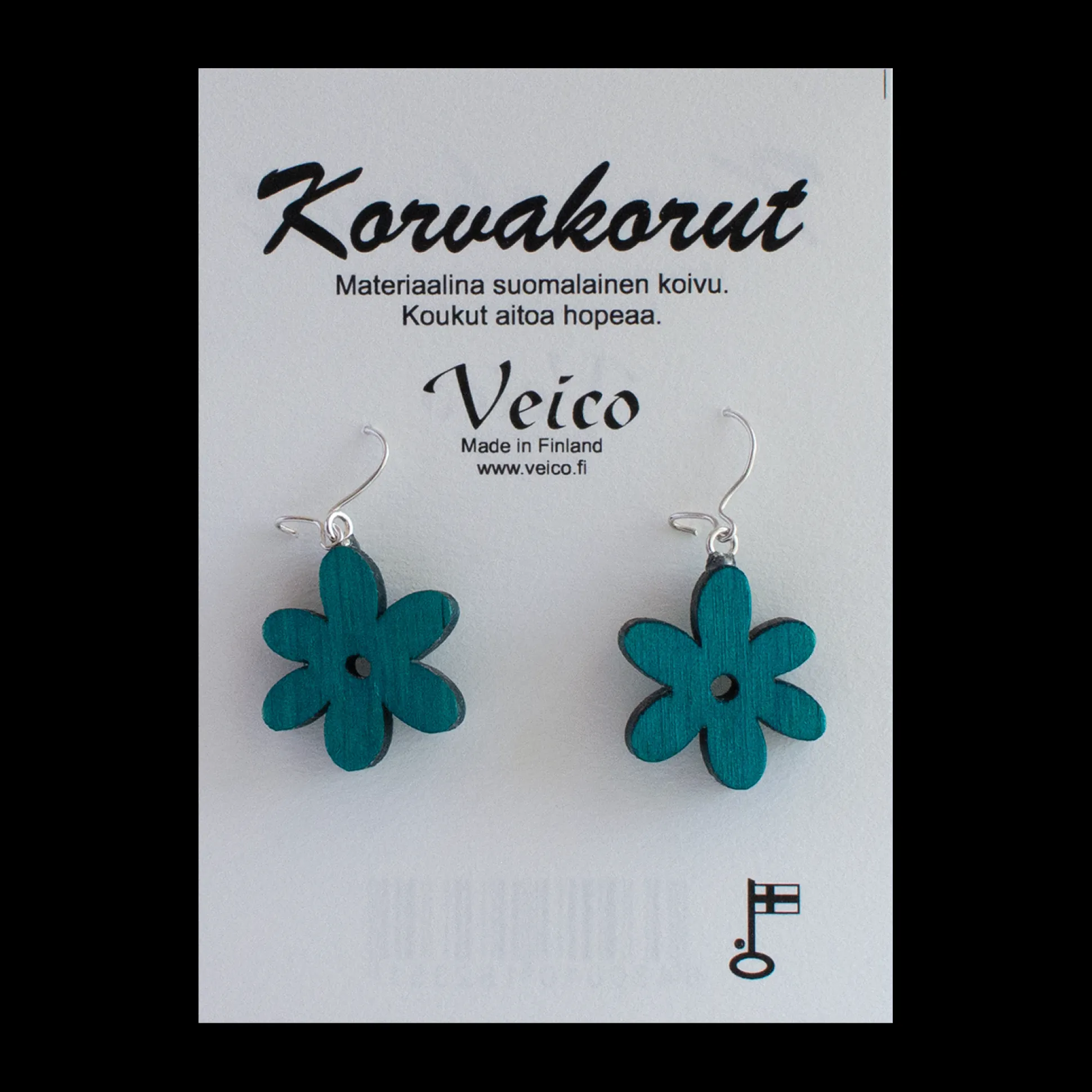 Veico Turquoise Birch Flower Earrings
